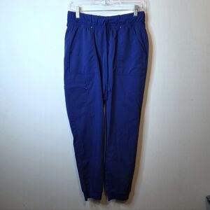 Scrubstar Electric BlueStretch Jogger Scrub Pants Style WM12B104A Size Medium
